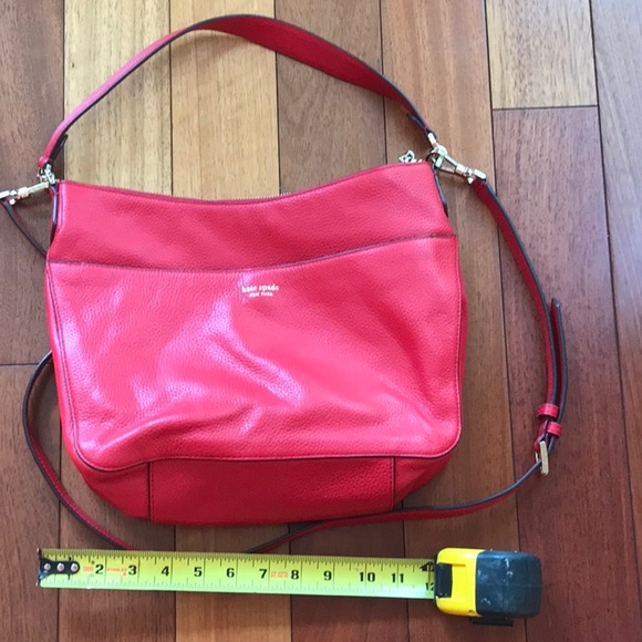 Kate Spade hobo or crossbody red purse. - Picture 8 of 9